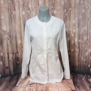 KOI by Kathy Peterson white scrubs top 🔹A3